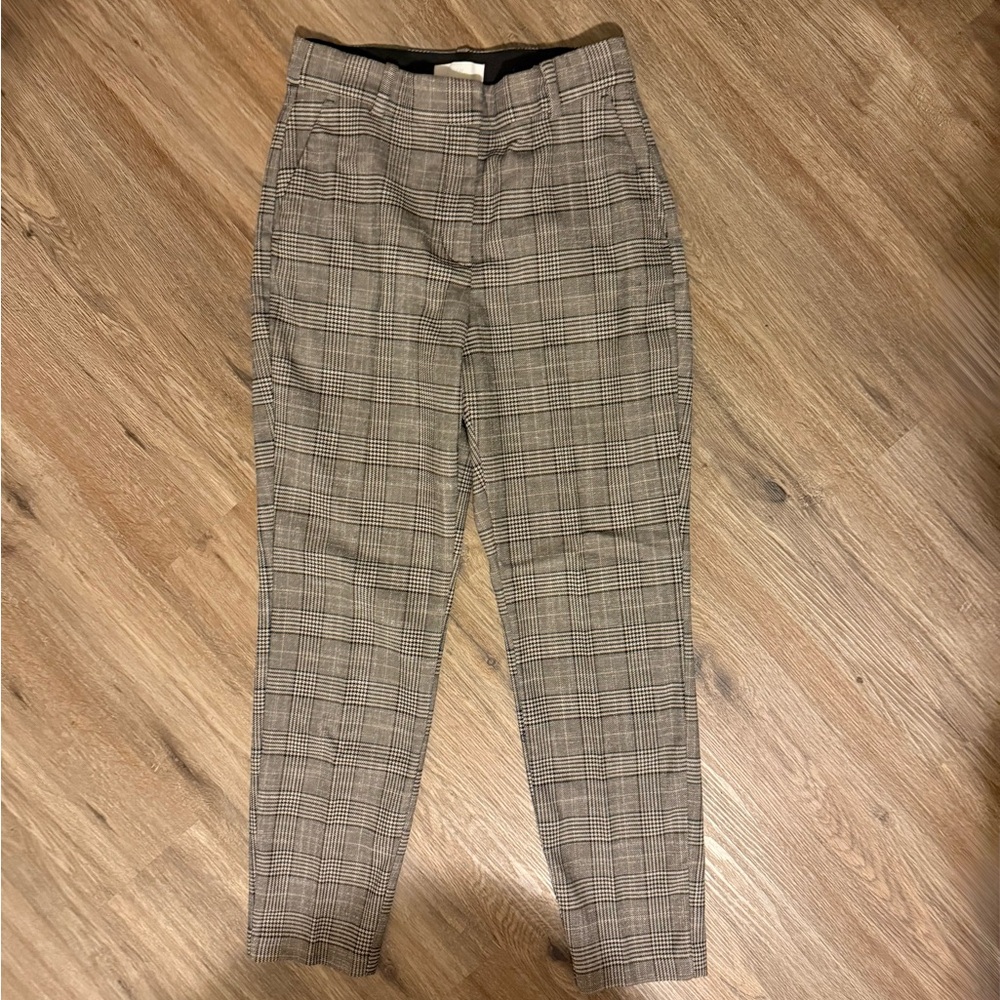 Women’s Brown Glen Plaid Dress Pants